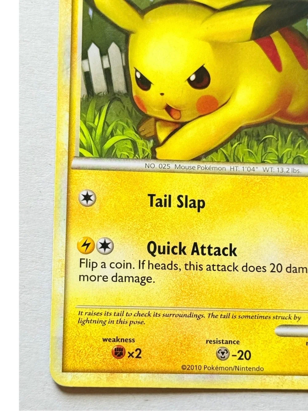 2010 Pokemon Pikachu 78/123 HeartGold SoulSilver HGSS Non-Holo Common Card